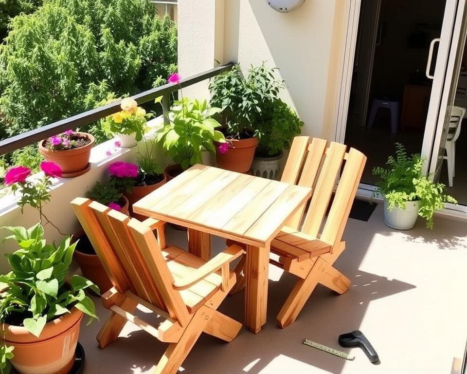 Anleitung Holzmöbel Balkon DIY