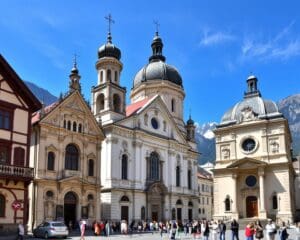 Barocke Kirchen in Innsbruck, Österreich