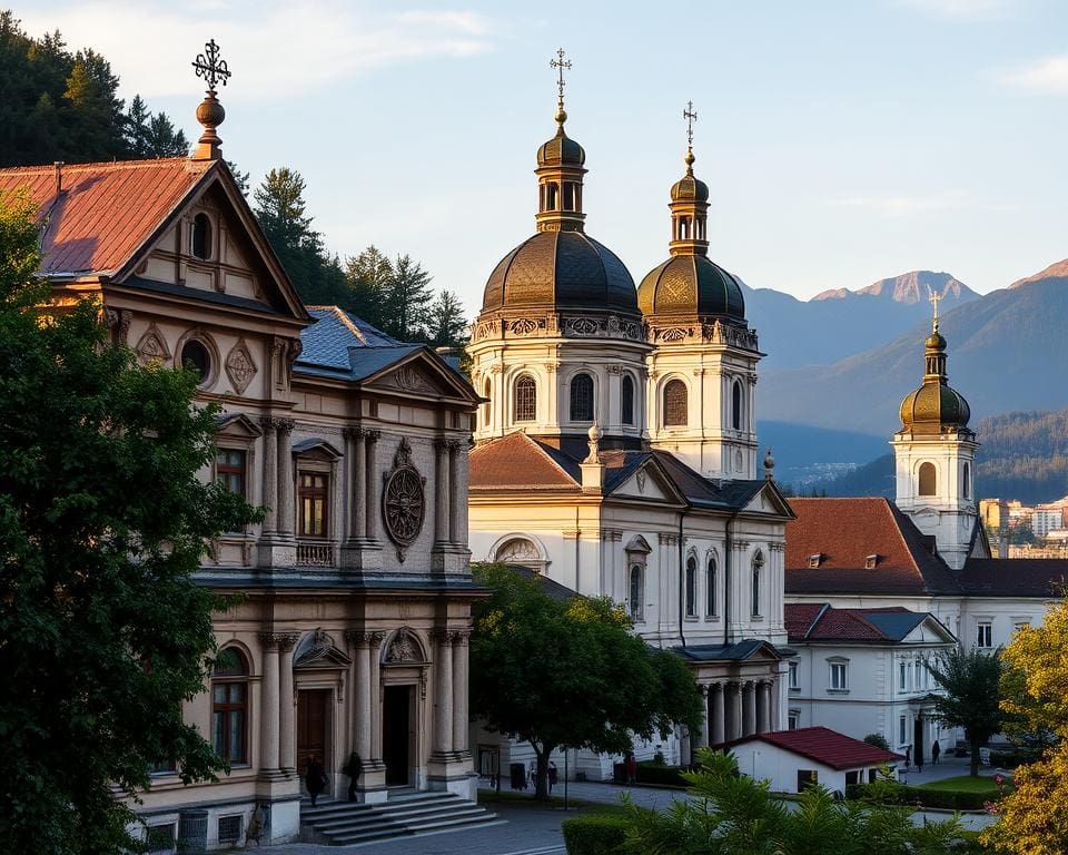 Barocke Kirchen in Salzburg, Österreich