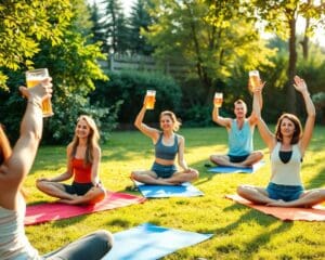 Bier-Yoga: Entspannung trifft Genuss