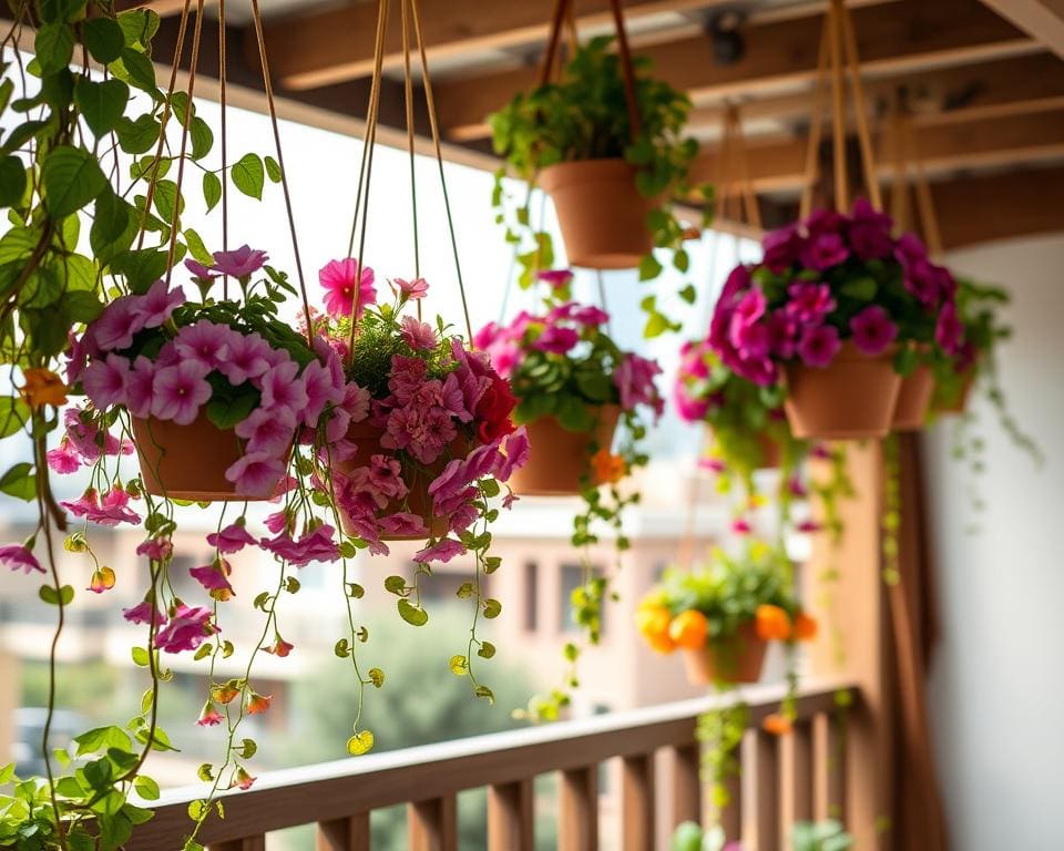 Blumenampeln selber machen: Hängende Oasen für Balkone