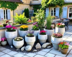 Blumenkübel aus Beton: Kreative Dekoideen für Terrasse und Garten