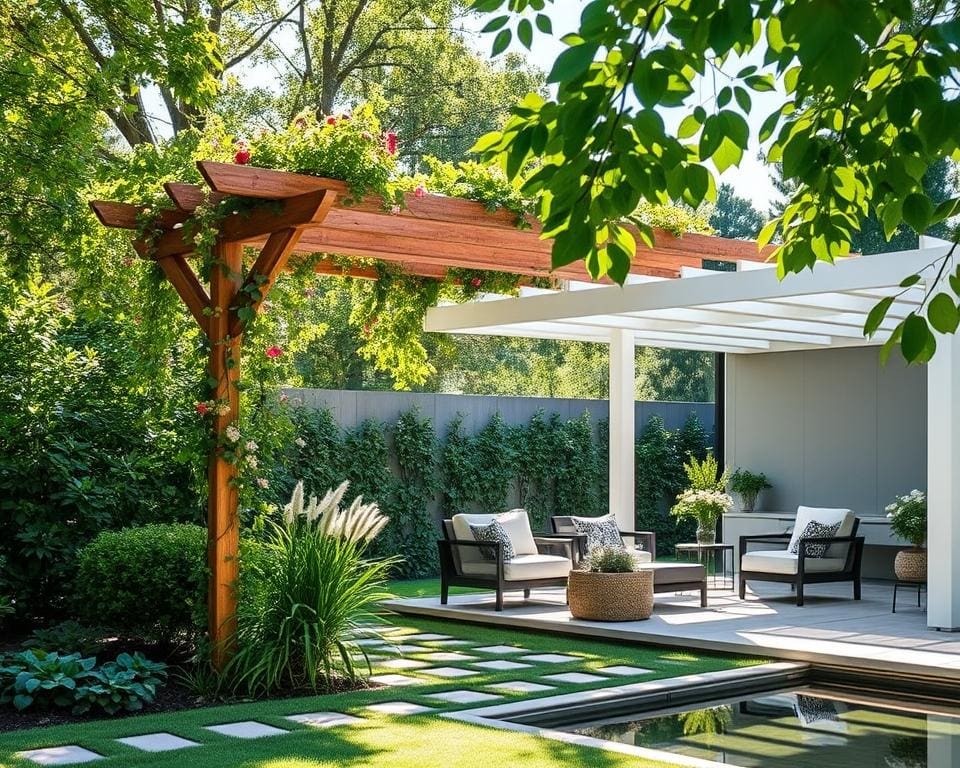 DIY Pergola und moderne Pavillons im Garten