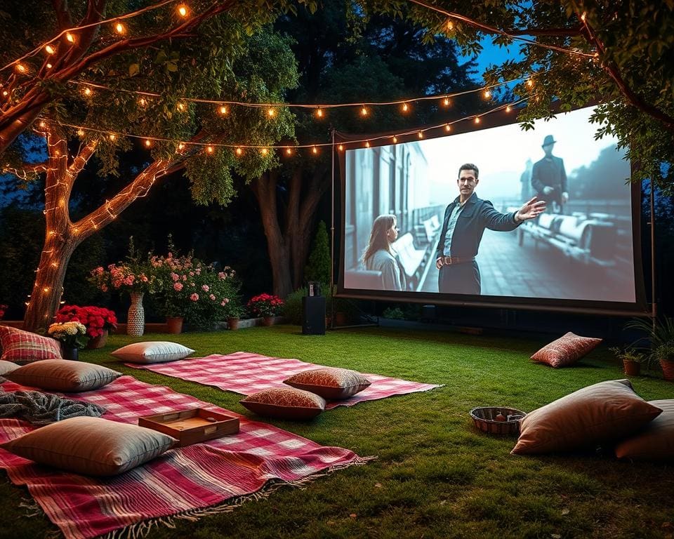 Freiluftkino im Garten: Filmabende unter freiem Himmel genießen