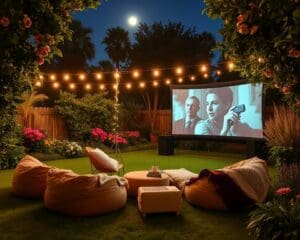 Freiluftkino im Garten: Filmnächte unter freiem Himmel gestalten