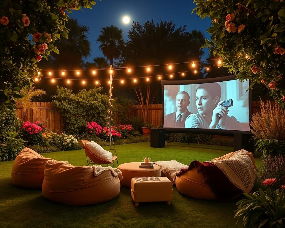 Freiluftkino im Garten: Filmnächte unter freiem Himmel gestalten