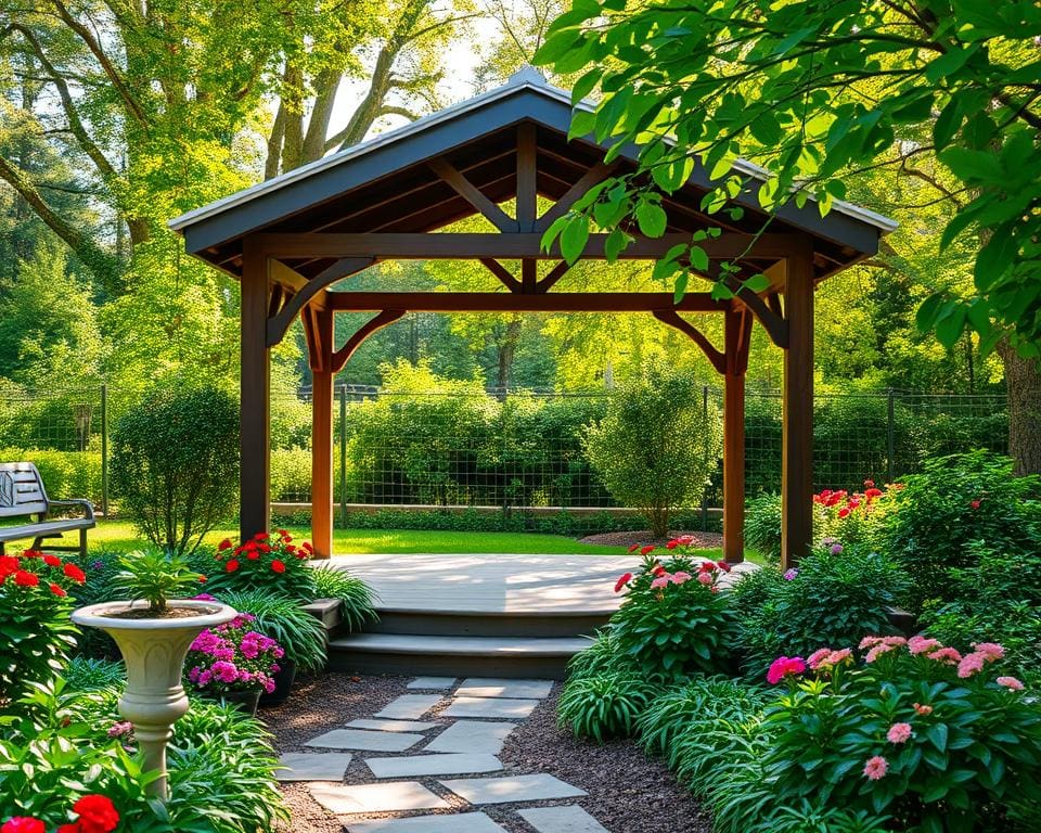 Freistehender Pavillon im Garten