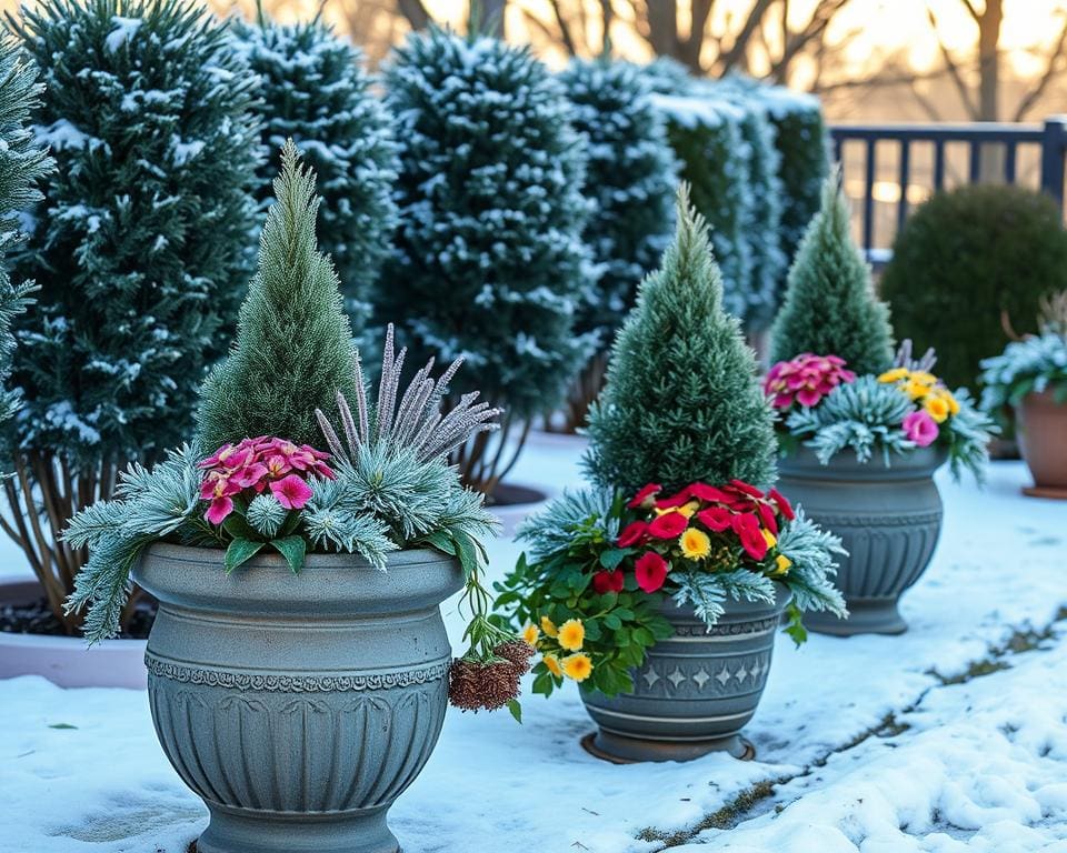 Frostsichere Pflanzkübel für den Winter