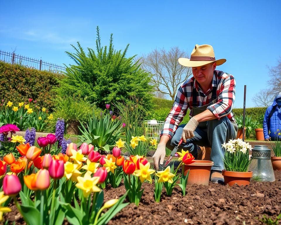 Frühblüher pflanzen im Garten