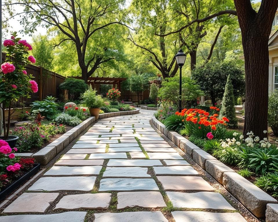 Gestaltung Gartenwege aus Naturstein