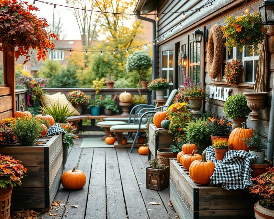 Heimwerkerideen für den Herbst: Garten und Terrasse gestalten