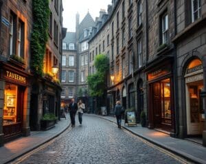 Historische Gassen in Edinburgh, Schottland