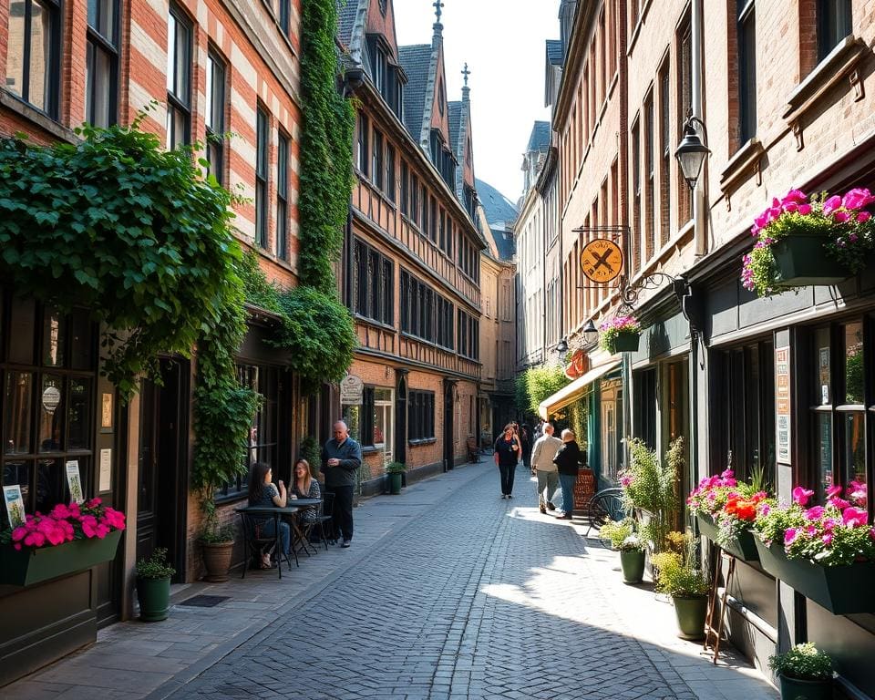 Historische Gassen in Gent, Belgien