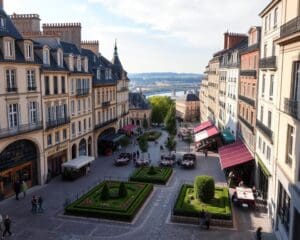 Historische Plätze in Bordeaux, Frankreich