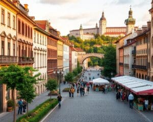 Historische Plätze in Ljubljana, Slowenien