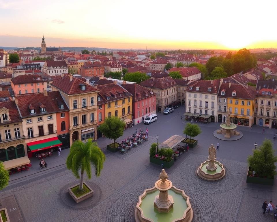 Historische Plätze in Lyon, Frankreich