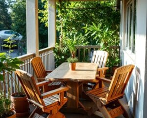 Holzmöbel für den Balkon selber bauen