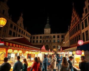 Kulinarische Nachtmärkte erkunden