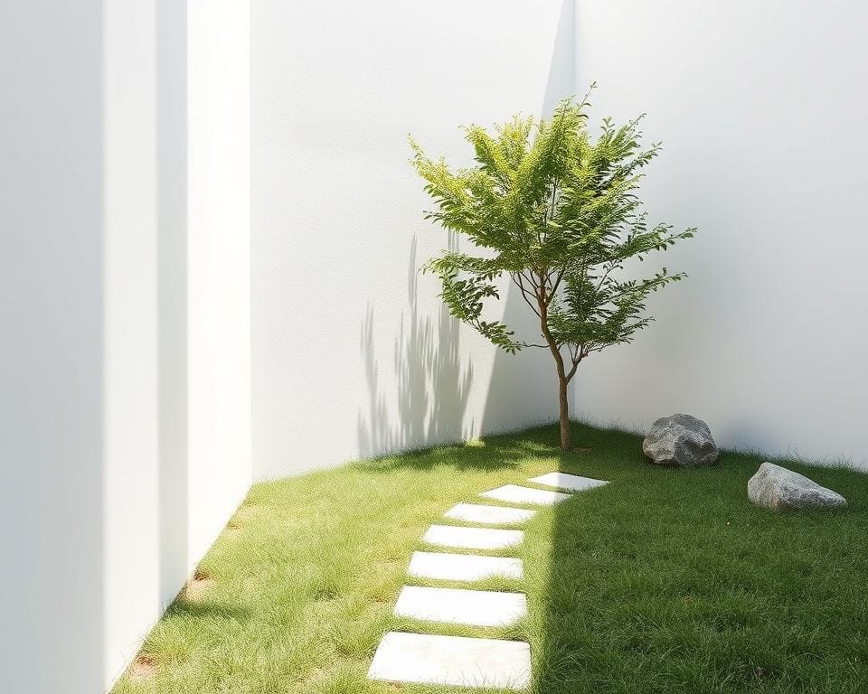 Minimalistische Gartengestaltung