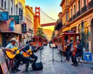 Musik und Kunst in San Francisco, Kalifornien