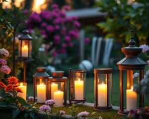 Outdoor-Kerzenhalter: Romantische Lichtquellen für Sommerabende