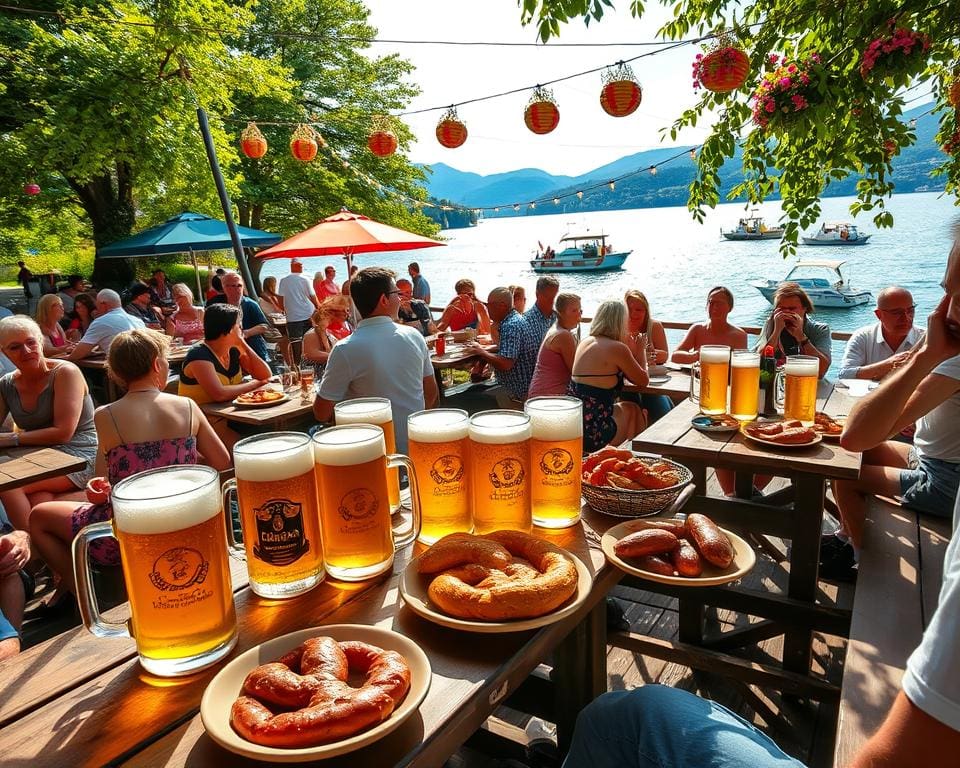 Sommer am Gewässer Veranstaltungen in Biergärten am Wasser