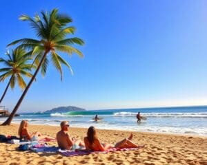 Strand und Sonne in Malibu, Kalifornien