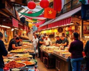 Street Food Märkte: Internationale Küche vor Ort