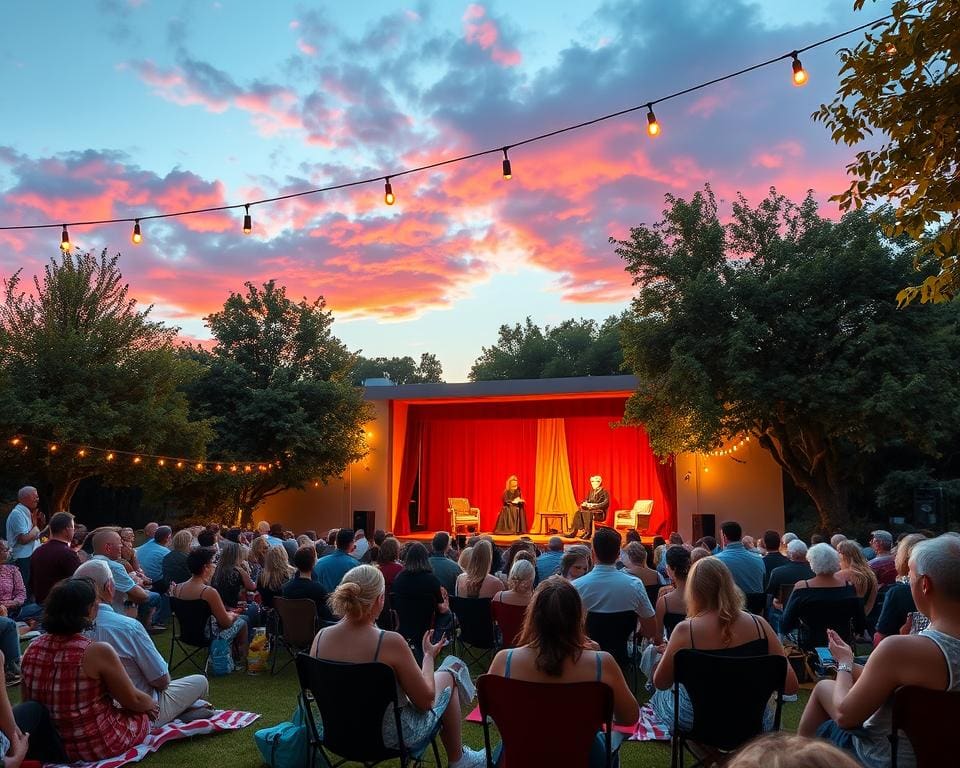 Theater unter freiem Himmel genießen