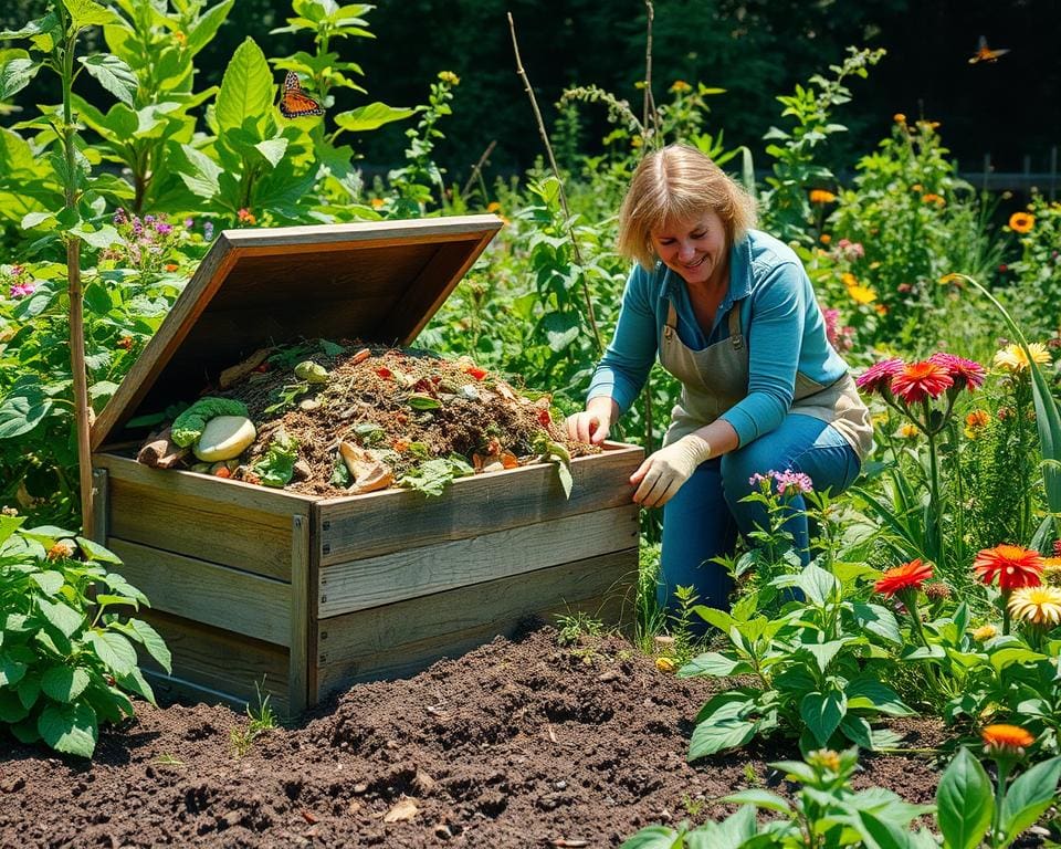 Umweltfreundliches Gärtnern durch Kompostierung