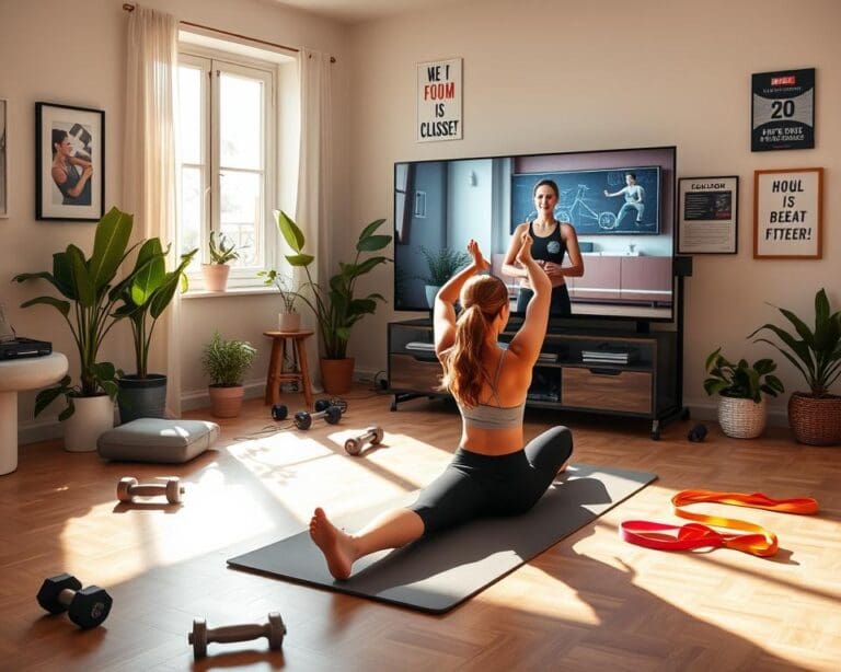 Virtuelle Fitnesskurse: Flexibel trainieren überall