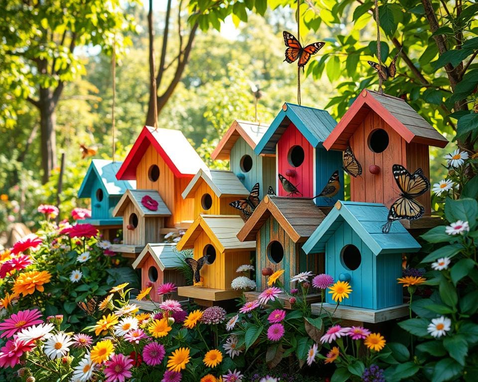 Vogelhäuser für den Naturschutz im Garten