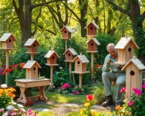 Vogelhäuser selber bauen: Mehr Leben im Garten fördern