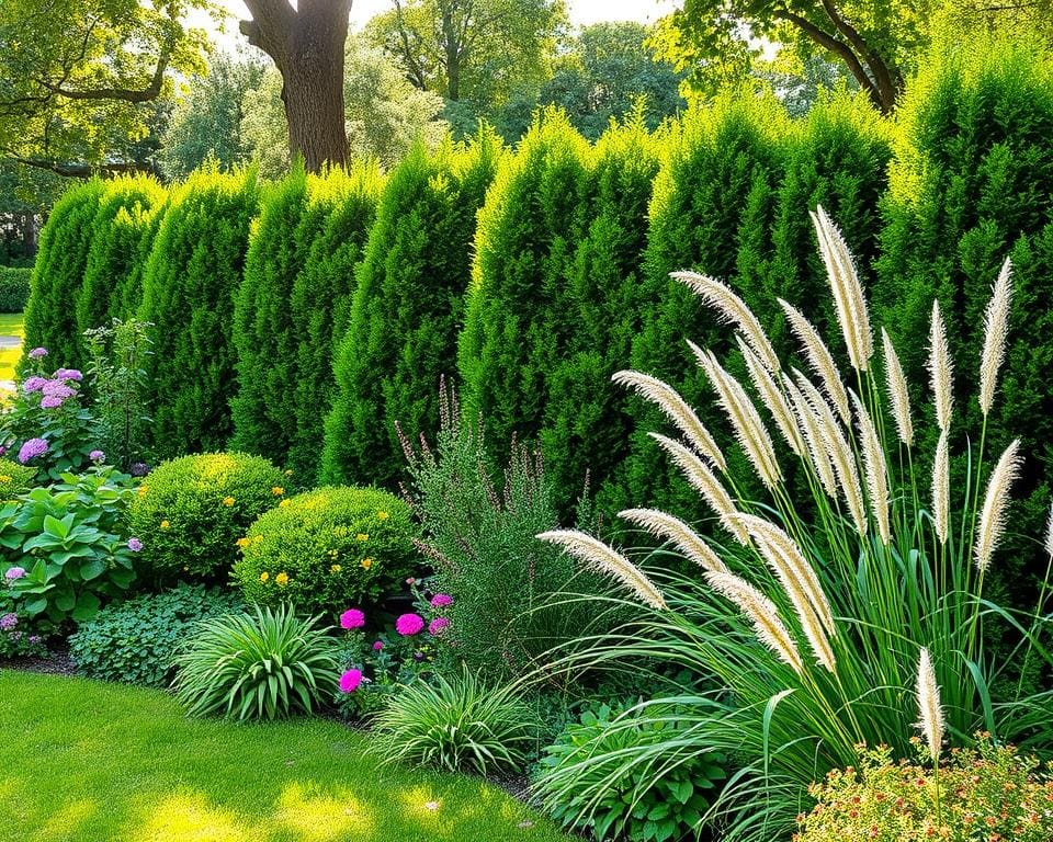 Windschutzpflanzen im Garten