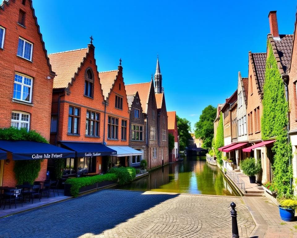 historische Viertel in Brügge, Belgien