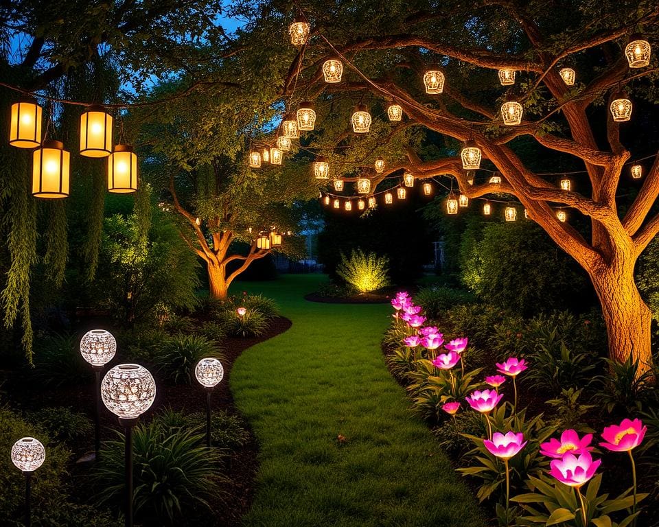 kreative Lichtkonzepte für den Garten