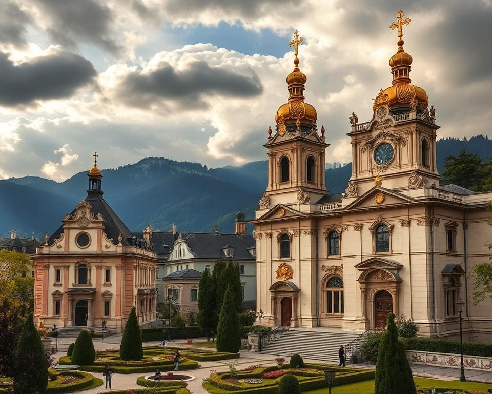 Barocke Kirchen in Salzburg, Österreich