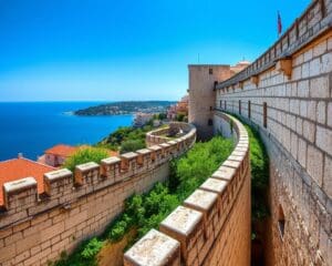 Mittelalterliche Mauern in Dubrovnik, Kroatien