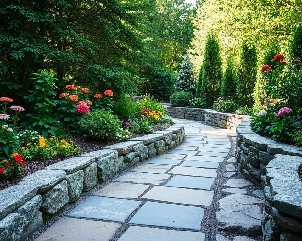 Natursteine für Terrasse und Gartenwege