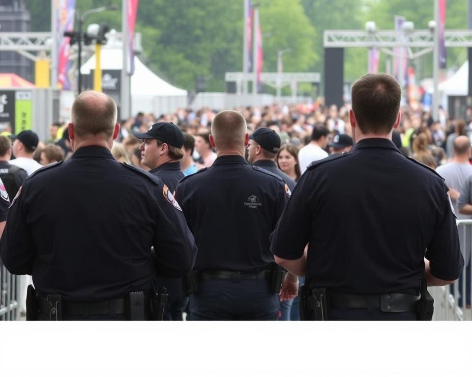 Sicherheitsdienste bei großen Veranstaltungen