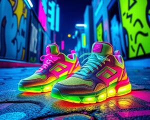 Sneaker in Neonfarben: Mut zur Farbe