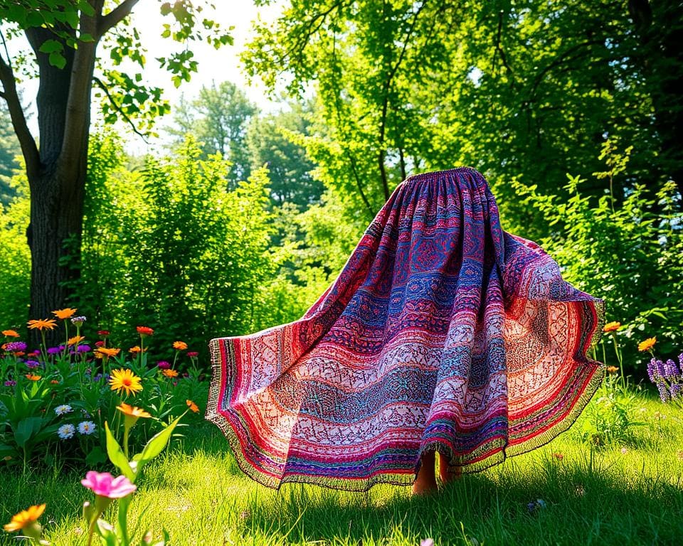 Sommermode mit Maxiröcken im Boho-Stil