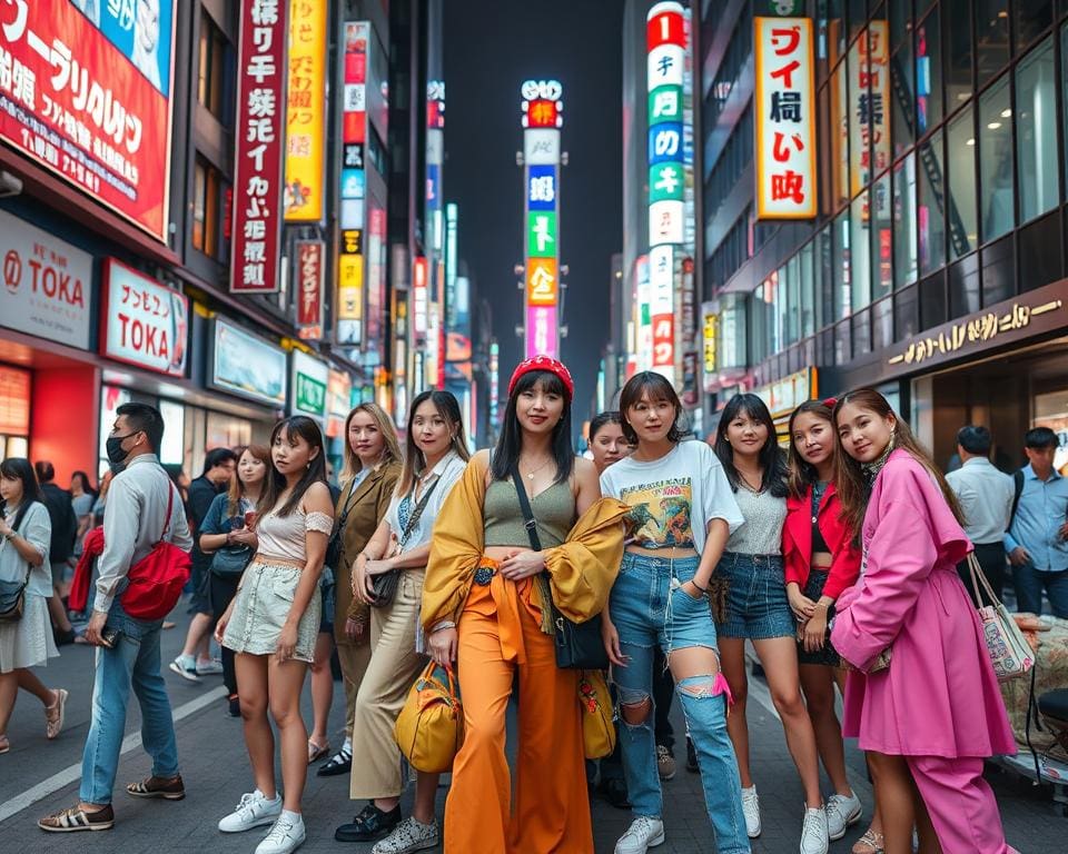 Trendige Outfits in Tokio