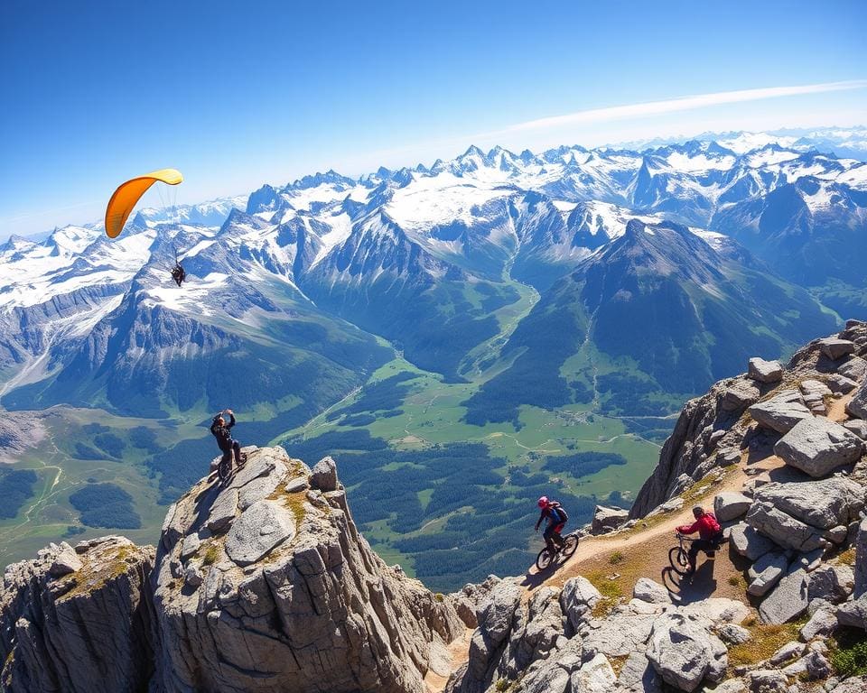 Adrenalinausflüge in den Alpen: Extremsport erleben