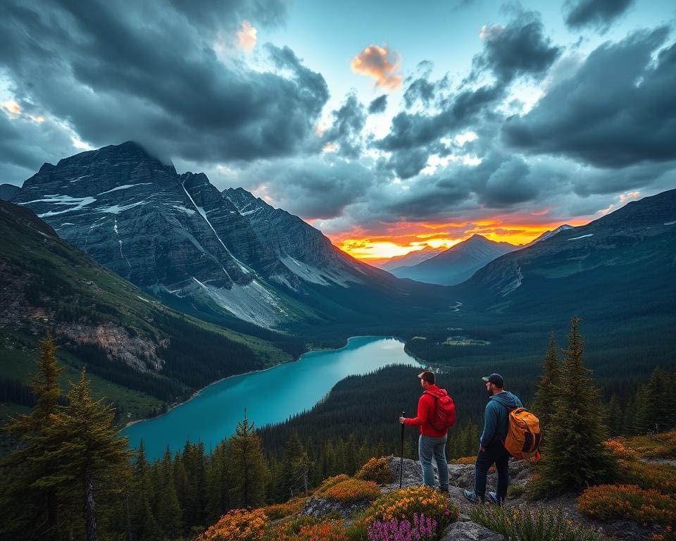 Berglandschaft im Jasper Nationalpark