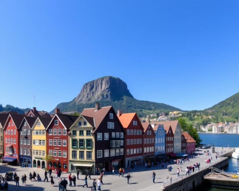 Historische Plätze in Bergen, Norwegen