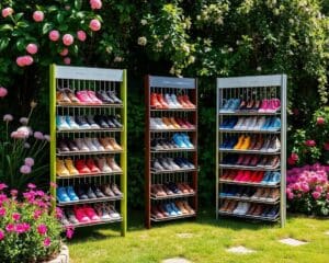 Schuhregale von Fermob: Für Ordnung im Gartenbereich