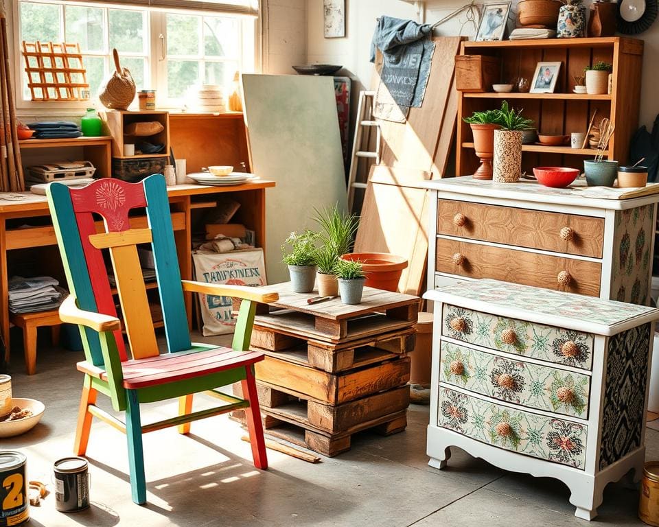 Upcycling-Projekte für alte Möbel