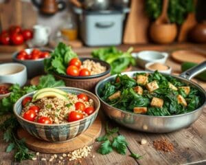 Vegane Kochideen für schnelle Abendessen