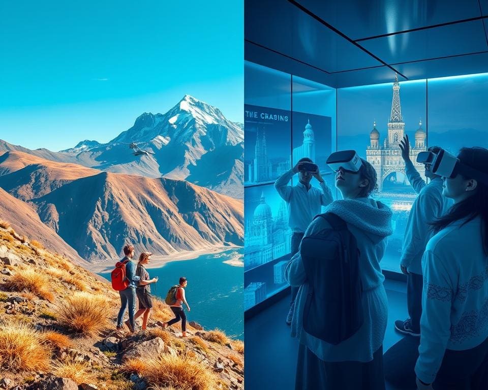 vergleich physisches Reisen vs virtuelles Reisen